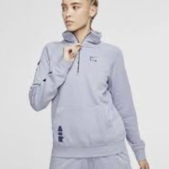 Nike Women's Air Formula 1/4 Zip Sweatshirt lavender purple Size XS - Picture 13 of 13